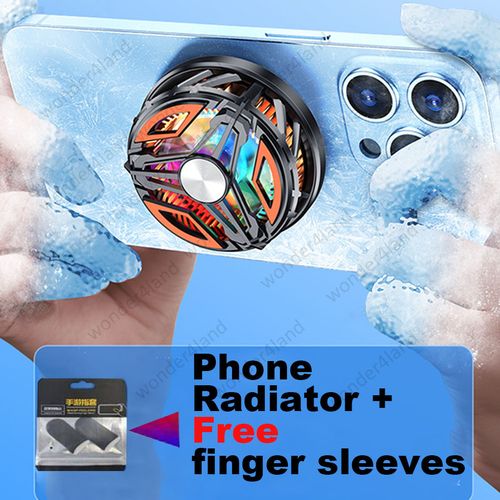 Magnetic Semiconductor Gaming Phone Cooler Portable RGB Light Radiator Cooling Fan