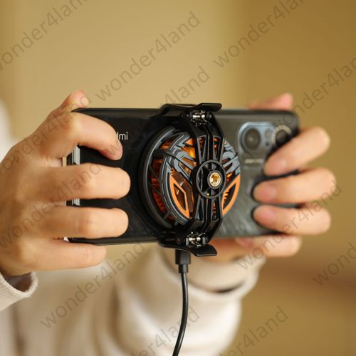 Magnetic Semiconductor Gaming Phone Cooler Portable RGB Light Radiator Cooling Fan