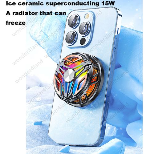 Magnetic Semiconductor Gaming Phone Cooler Portable RGB Light Radiator Cooling Fan