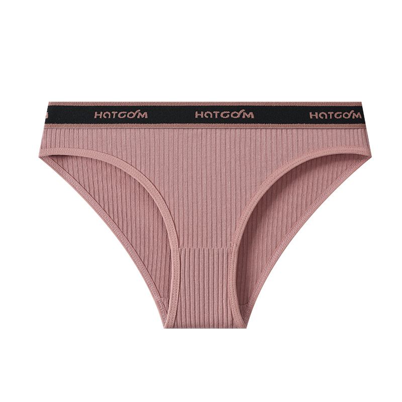 4-Pcs Women's Seamless Ribbed Sports Panties, Breathable & Comfortable, Premium Cotton Blend Underwear for Daily Wear and Sports  Cotton Seamless Letter Print Color Block Panties Briefs, Comfy Breath