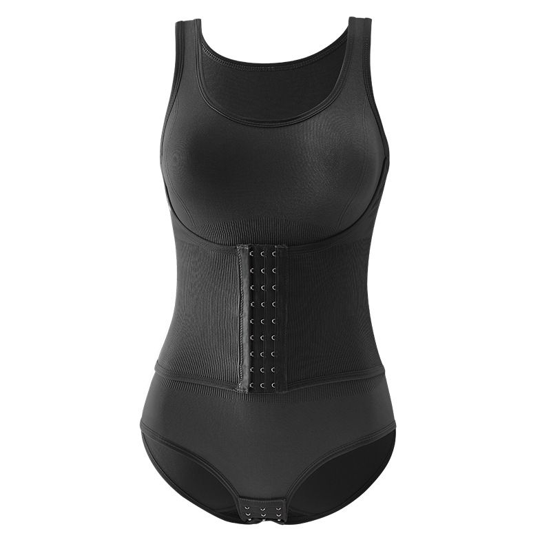 Bodysuit Shapewear Double Breasted Tummy Control Body Shaper Postpartum Slimming Woman Waist Trainer Flat Belly Comfort Corset Summer Sexy Bodysuit Shapewear
