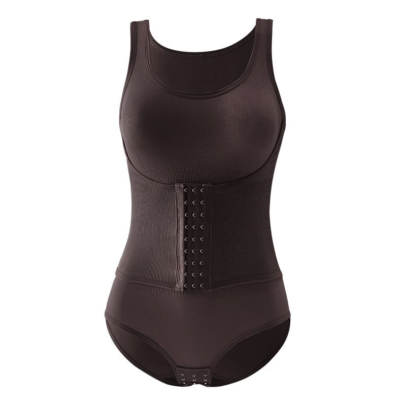 Bodysuit Shapewear Double Breasted Tummy Control Body Shaper Postpartum Slimming Woman Waist Trainer Flat Belly Comfort Corset Summer Sexy Bodysuit Shapewear