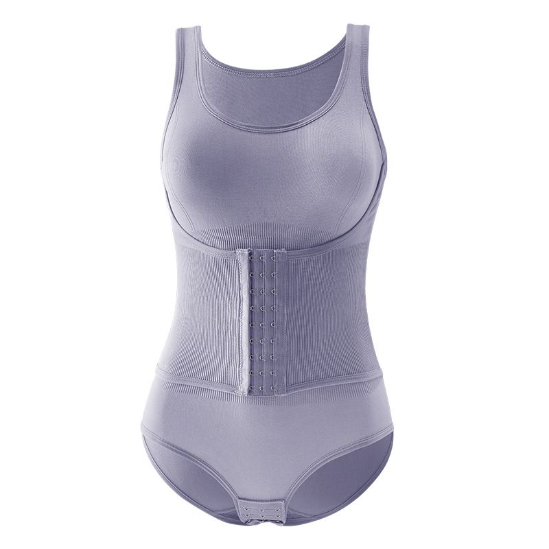Bodysuit Shapewear Double Breasted Tummy Control Body Shaper Postpartum Slimming Woman Waist Trainer Flat Belly Comfort Corset Summer Sexy Bodysuit Shapewear