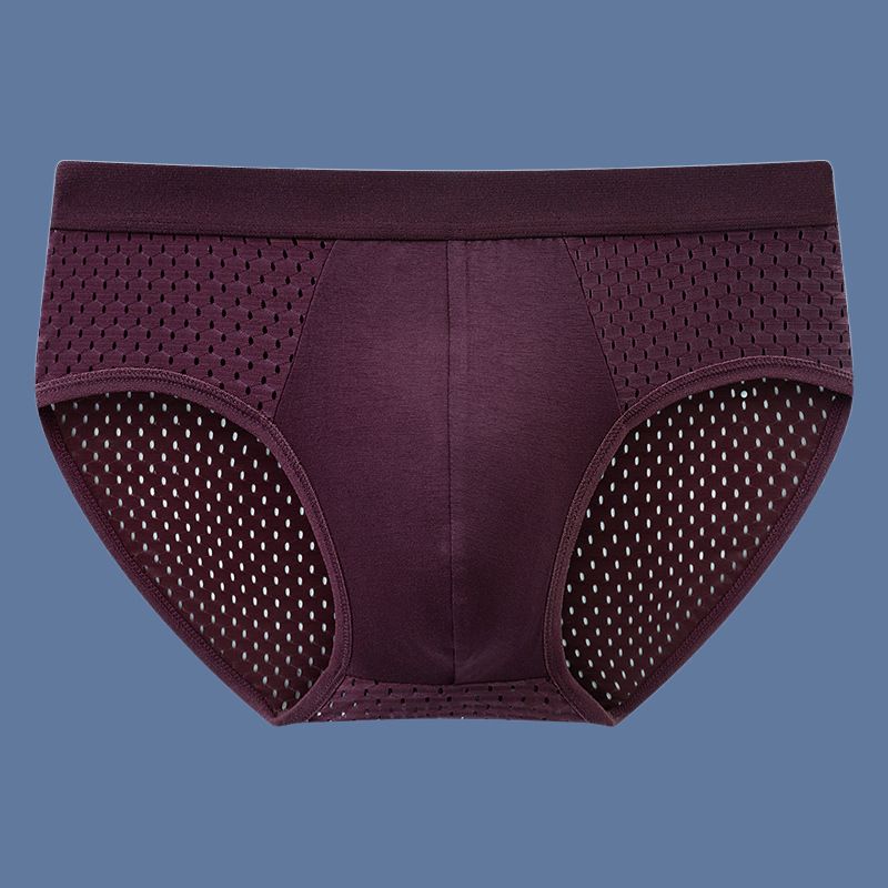 Men Underwear Male Thin Breathable Triangle Panties for Men's Ice Silk Briefs Mesh Sexy  for men's Shorts Men's Briefs  Large Size Sexy Panties Male Shorts Lingerie Breathable Underpants