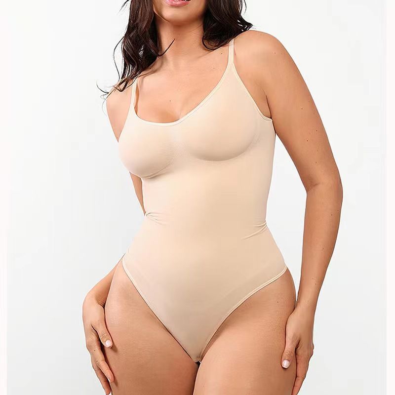 Womens Backless Bodysuits Seamless Sexy Shapewear Thong Butt Lifter Body Shaper Tummy Control Corset  High Quality Elastic Bodysuit for Tummy Control Sculpting Thong Body Shaper Slimmer Slimming