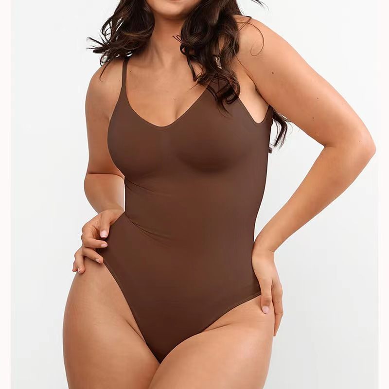 Womens Backless Bodysuits Seamless Sexy Shapewear Thong Butt Lifter Body Shaper Tummy Control Corset  High Quality Elastic Bodysuit for Tummy Control Sculpting Thong Body Shaper Slimmer Slimming