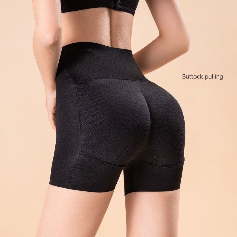 Butt Lifter Pants Women Fake Buttocks Plump Hips Body Shaping Panties Fake Ass Pad Shapewear Safety Shorts For Ladies