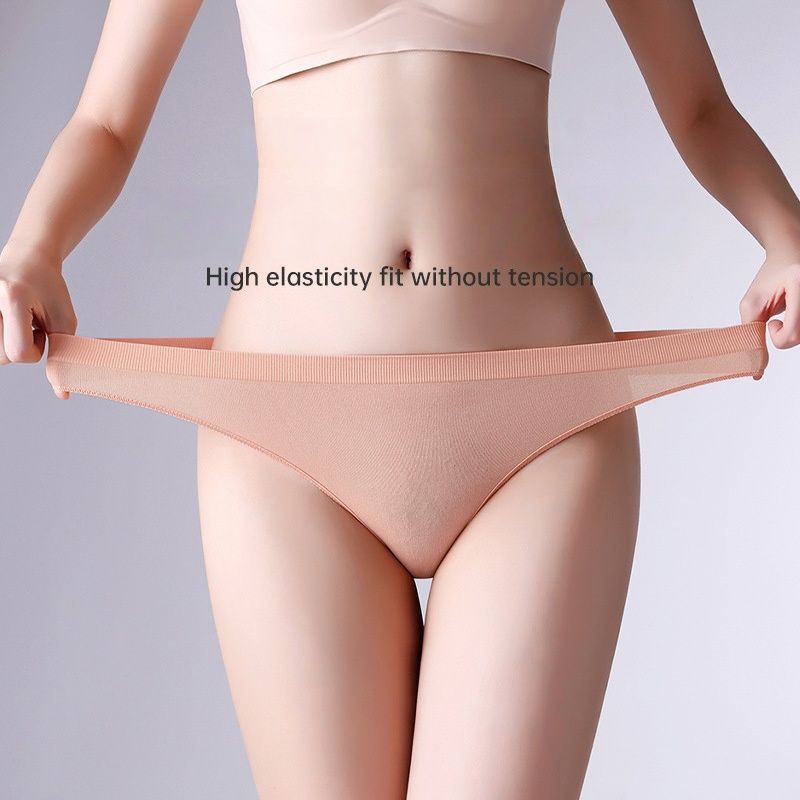 Women's Cotton Panties Seamless low Waisted Thongs Comfortable Sexy Female Underpants Panties Briefs Intimates Pantiesseamless  fitness sports panties low rise non-marking solid color briefs thong