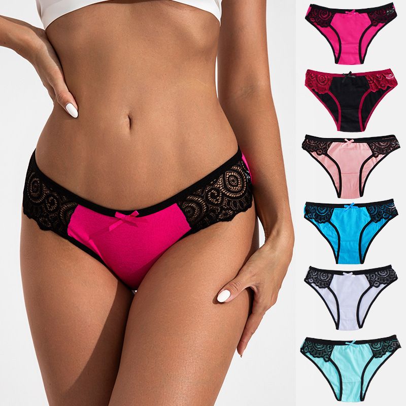 Ladies Cotton Women sexy Female Underwear Lingerie Comfort Soft Women Panties Bow Breathable Comfortable Ladies Briefs New Fashion Female Underpants Lingerie