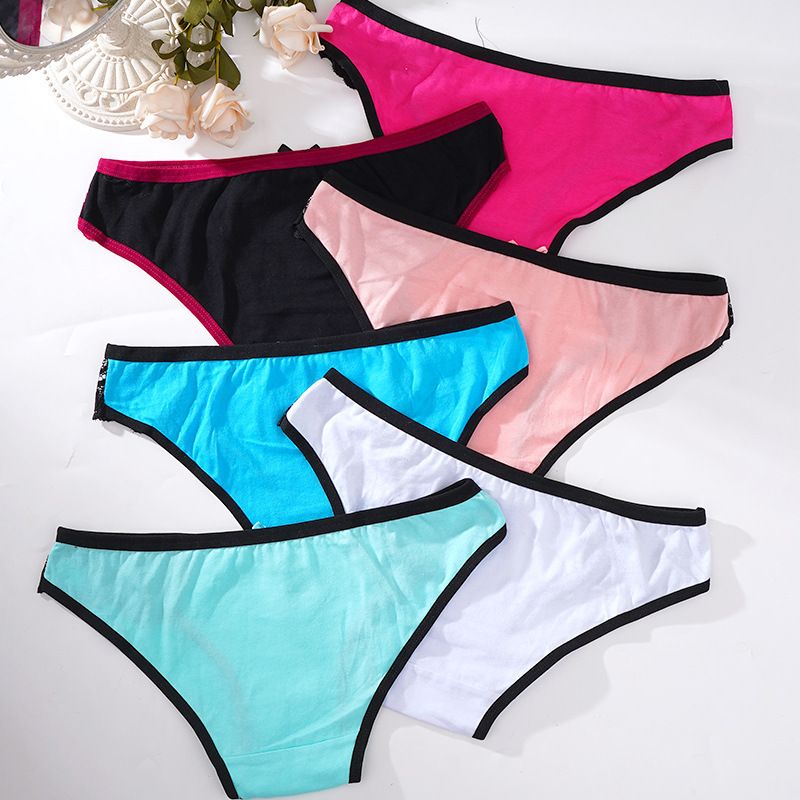 Ladies Cotton Women sexy Female Underwear Lingerie Comfort Soft Women Panties Bow Breathable Comfortable Ladies Briefs New Fashion Female Underpants Lingerie