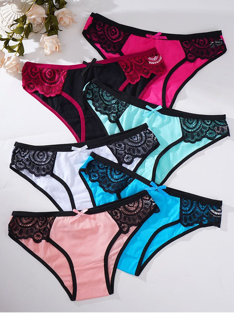 Ladies Cotton Women sexy Female Underwear Lingerie Comfort Soft Women Panties Bow Breathable Comfortable Ladies Briefs New Fashion Female Underpants Lingerie