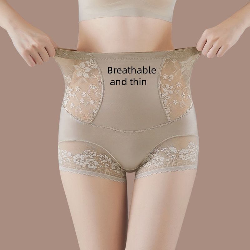 High Waist Lace Flat Belly Shorts For Women Slimming Panties Shapewear Tummy Control Underwear Female Hip Lifting Pants