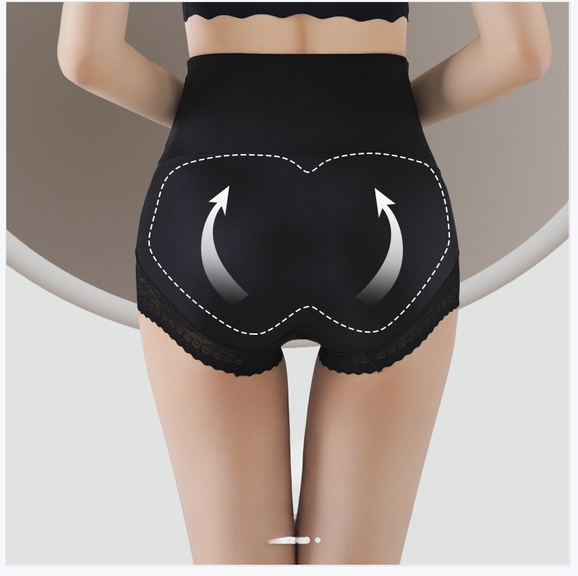 High Waist Lace Flat Belly Shorts For Women Slimming Panties Shapewear Tummy Control Underwear Female Hip Lifting Pants