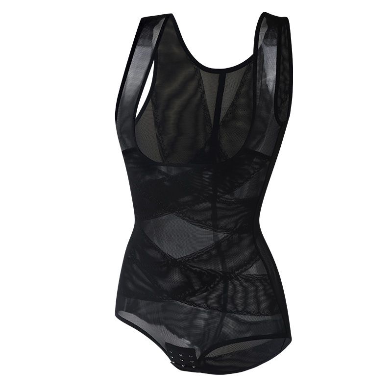 Women Bodysuit Briefs Full Body Shaper Underwear Seamless Sexy Tummy Control Shapewear Mesh Slimming Flat Belly Underbust Corset