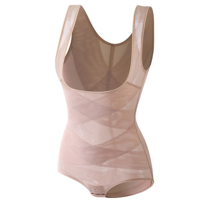 Women Bodysuit Briefs Full Body Shaper Underwear Seamless Sexy Tummy Control Shapewear Mesh Slimming Flat Belly Underbust Corset
