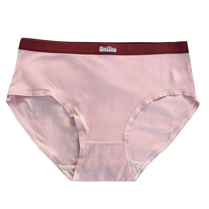 5Pcs/Set Cotton Underwear For Women Female Panties Cute  Girl's Briefs Mid Waist Seamless Breathable Underpants Lingerie