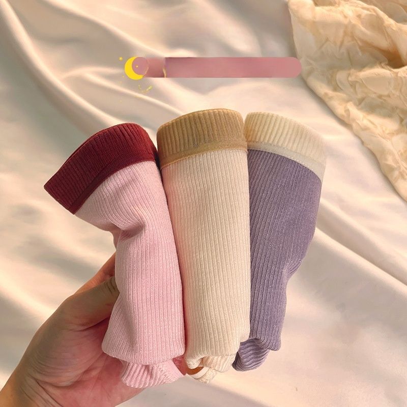 5Pcs/Set Cotton Underwear For Women Female Panties Cute  Girl's Briefs Mid Waist Seamless Breathable Underpants Lingerie