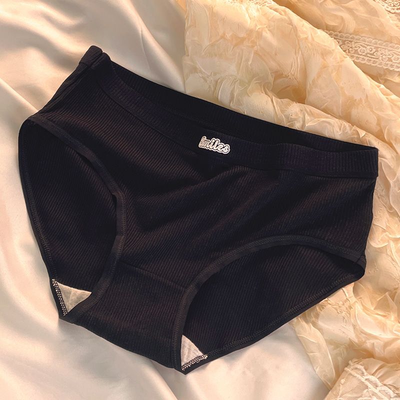 5Pcs/Set Cotton Underwear For Women Female Panties Cute  Girl's Briefs Mid Waist Seamless Breathable Underpants Lingerie