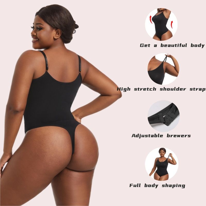 1 Pcs  seamless shaping corset waist-cinching and hip-lifting  plus size lingerie High Quality Elastic Bodysuit for Women Tummy Control Shapewear Seamless Sculpting Thong Body Shaper Slimmer
