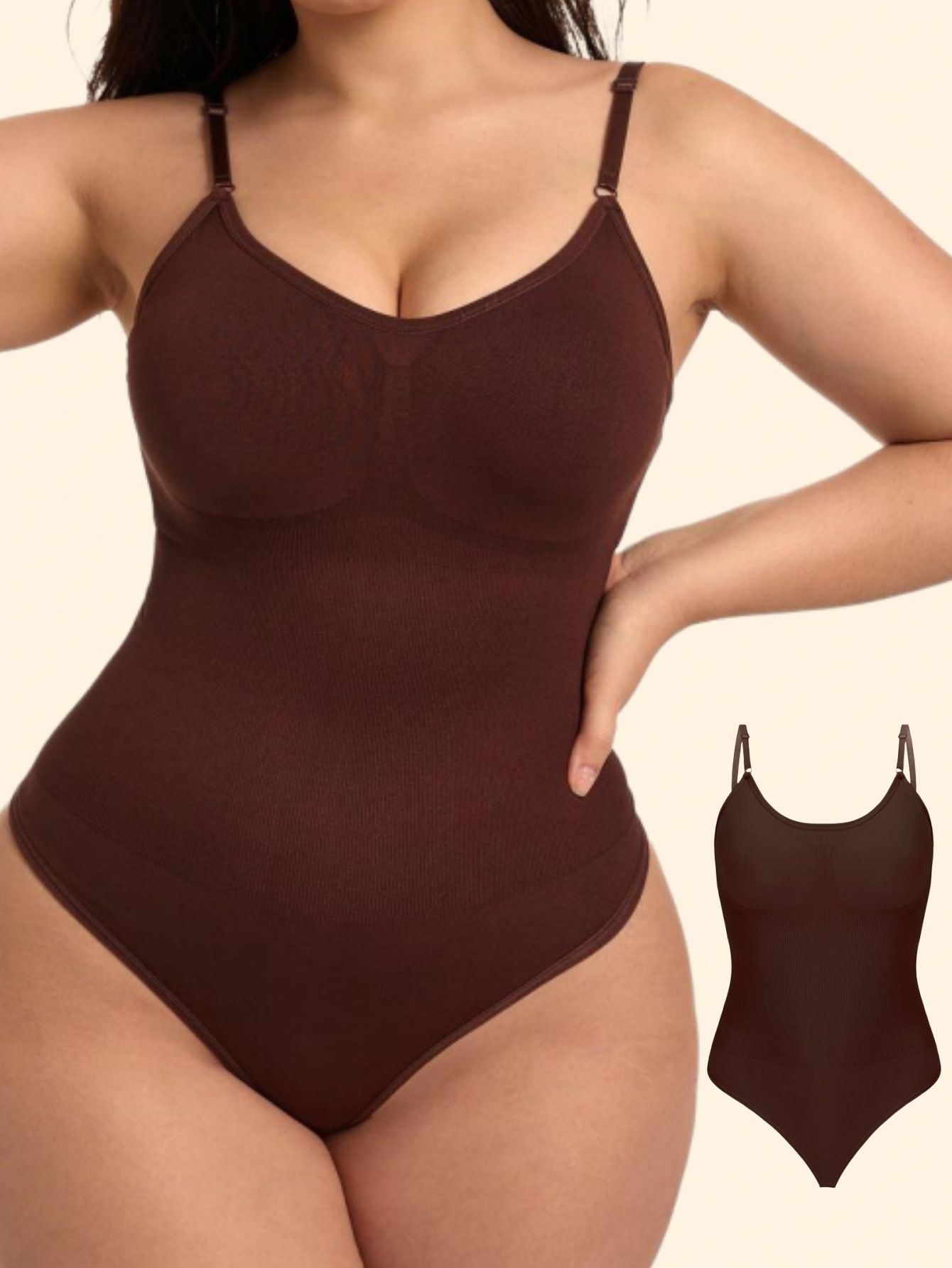 1 Pcs  seamless shaping corset waist-cinching and hip-lifting  plus size lingerie High Quality Elastic Bodysuit for Women Tummy Control Shapewear Seamless Sculpting Thong Body Shaper Slimmer
