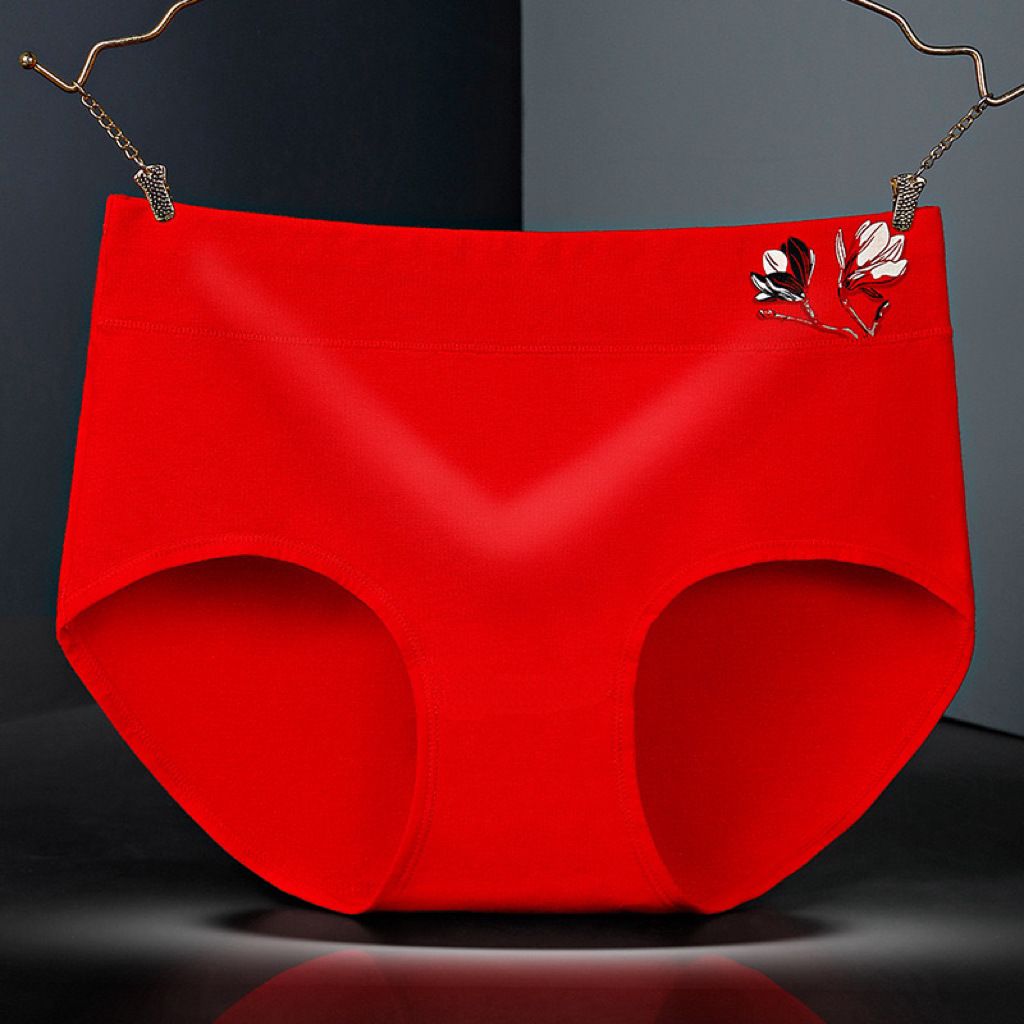 4Pcs/Set Cotton Panties Women's Underwear Briefs Girls Abdomenal Shapewear Female Underpants Sexy Lingeries