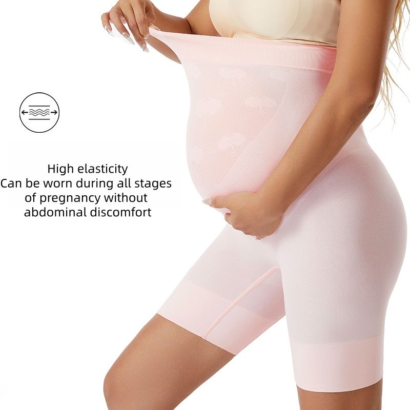 Spring and summer wearable anti-leakage large size maternity high waist belly support leggings, safety pants, underwear, two-in-one maternity pants