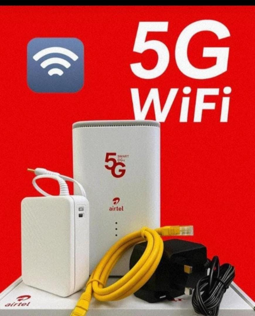 Portable 5G WiFi Smart box-Wireless Router, with a one month subscription of up to 15mbps .