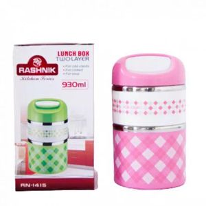 Rashnik 2 Layer Stainless Steel Thermal Insulated Lunch Box