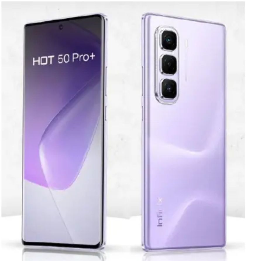 Infinix Hot 50 Pro Plus 128GB+16(8+8)GB 6.7" 3D-Curved AMOLED 120Hz Screen Phone 5000mAh With 33W Type-C 50MP Camera MTK Helio G100 Fingerprint Lock Hot 50 Pro+ Smart Phone