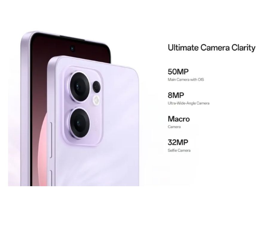[Anniversary Offer] Oppo Reno 13F 5G 12GB+512GB 6.67 Inches AMOLED 120Hz Display 50MP+32MP Front and Back Camera 5800mAh Battery 45W Fast Charge IP69 Dust Water Pressure Resistant SmartPhone
