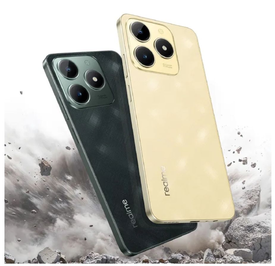 Realme C61 256GB+8GB 6.74" IPS LCD Display Dual Sim 50MP Camera 5000mAh Battery IP54 Dust/Water Resistant 15W Fast Charging Android Smartphone