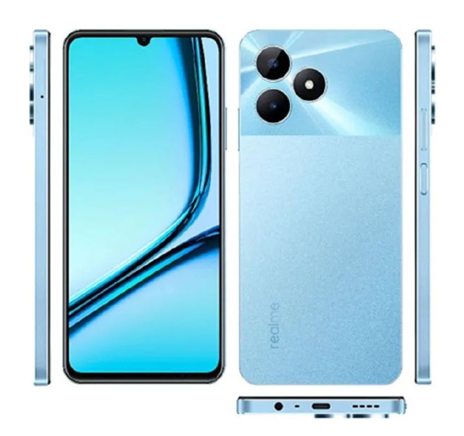 Brand New Realme Note 50 256GB ROM + 8(4+4)GB RAM 6.74" 90Hz Type-C 3-Card Slot Ultra Slim Side Fingerprint Smart Phones phone