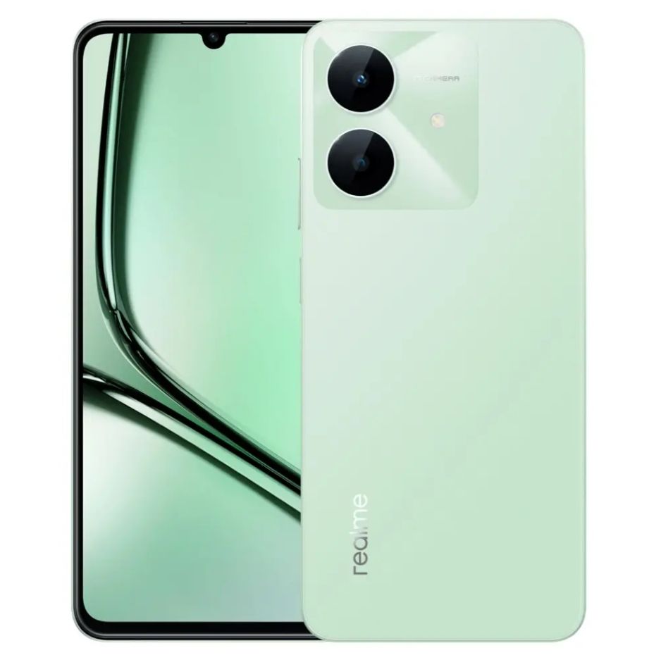 [New Arrival] Realme Note 60x 128GB+8(4+4)GB 6.74" IPS LCD 90Hz Display Dual SIM 8MP Rear Camera 5MP Front Camera IP54 Rated 5000mAh Battery 10W Charging ArmorShell Android AI Smartphone