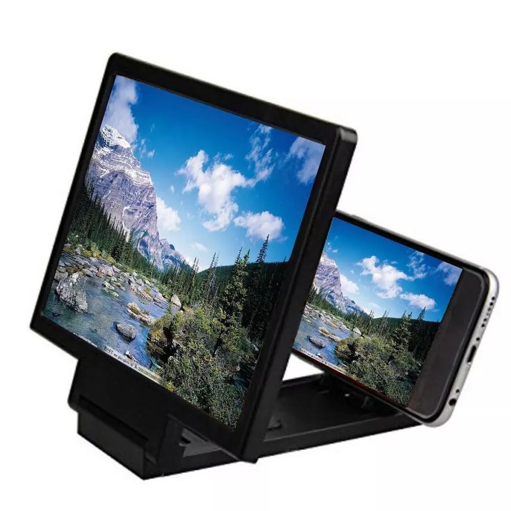 Mobile phone screen magnifying glass eye protection display HD 3D video screen magnifier folding expansion expansion bracket