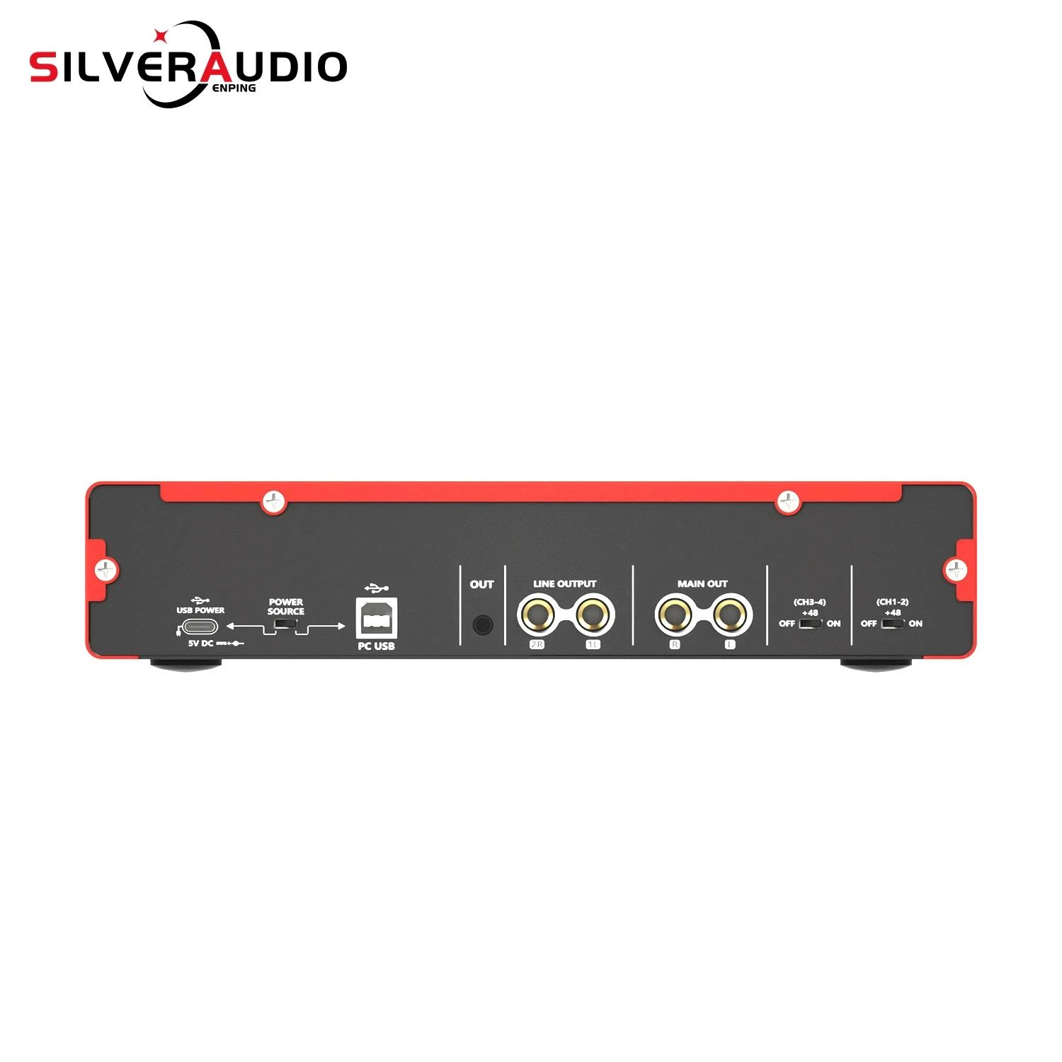 MD44 Mini 24Bit 192 kHz Mixer DJ Console recording Sound Card for Podcasting Studio musical instrument