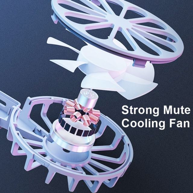 Aluminum Cooling Laptop Stand Adjustable Angle Folding Tablet Holder With Mute Cooling Fan For MacBook Air Pro Notebook Computer