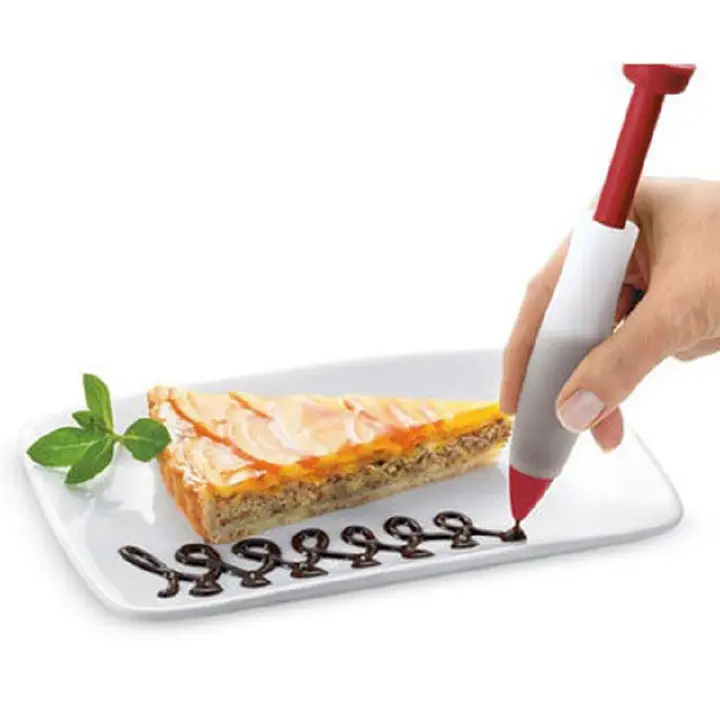 1pcs Silicone Food Writing Pen Chocolate Decorating Pen Cake Mold Fondant Cake Cream Decorating Tools