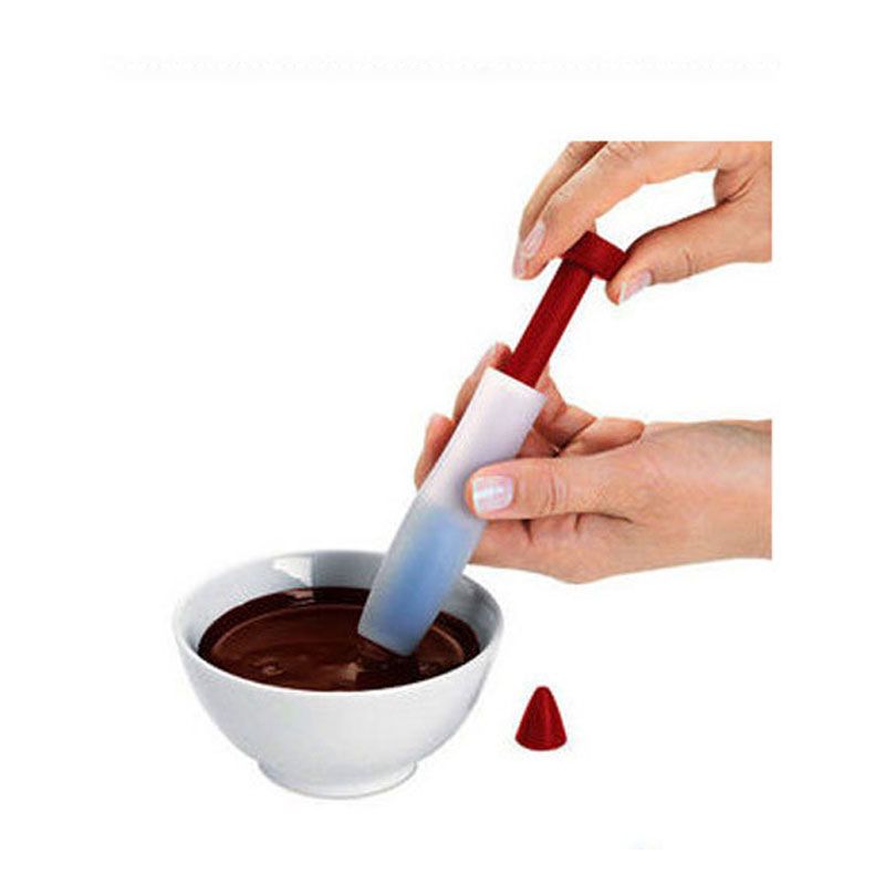 1pcs Silicone Food Writing Pen Chocolate Decorating Pen Cake Mold Fondant Cake Cream Decorating Tools