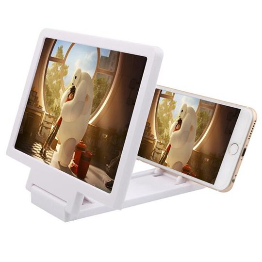 3D Mobile Phone Screen Magnifier HD Video Amplifier Stand Bracket With Movie Game Magnifier Folding Phone Desk Holder