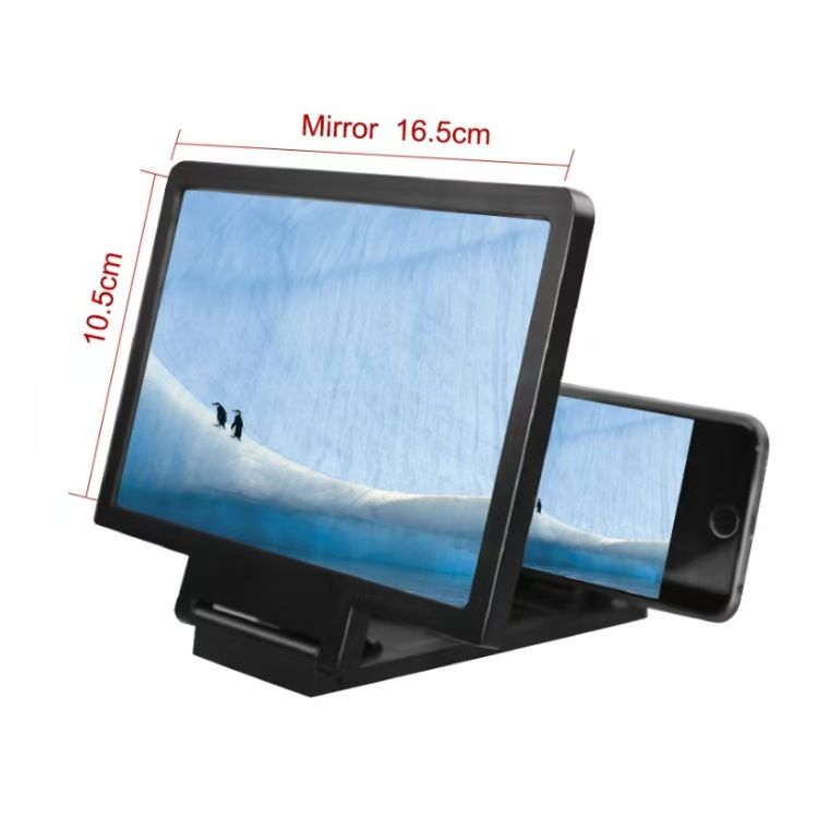3D Mobile Phone Screen Magnifier HD Video Amplifier Stand Bracket With Movie Game Magnifier Folding Phone Desk Holder