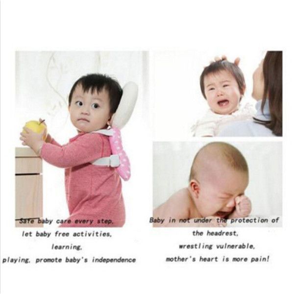 Baby Head Protection Pad Toddler Headrest Pillow Baby Neck Cute Wings Nursing Drop Resistance Cushion