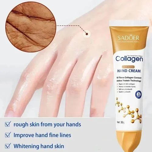 Collagen Anti-wrinkle Hand Cream Skin Soften Nourish Anti-drying Whitening Moisturizing African Skin Care Cracked Repair Products Hand Creams & Lotions