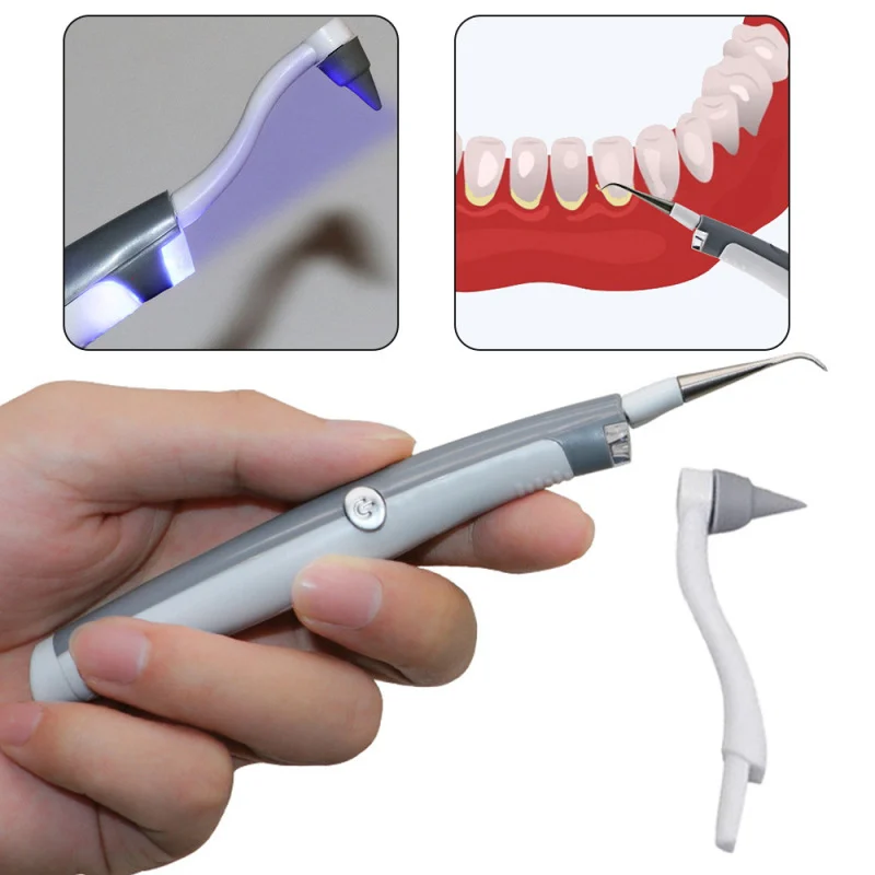 Portable Electric Sonic Dental Scaler Tooth Cleaner Calculus Stains Tartar Remover Dentist Teeth Whitening Tool Sonic vibration