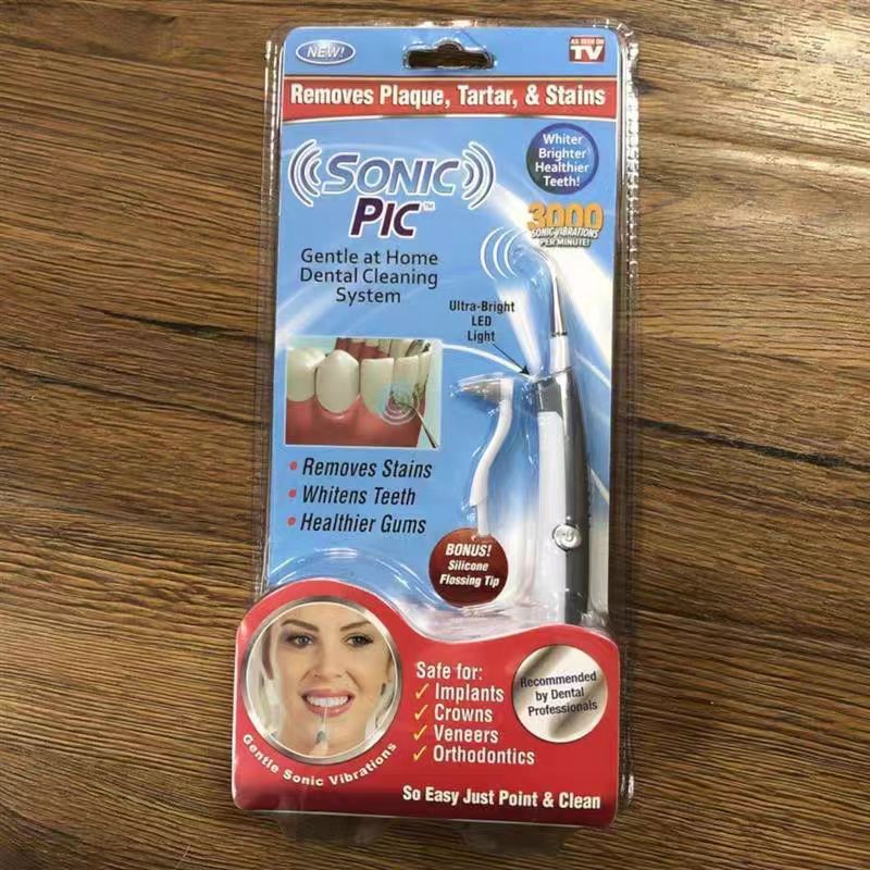 Portable Electric Sonic Dental Scaler Tooth Cleaner Calculus Stains Tartar Remover Dentist Teeth Whitening Tool Sonic vibration