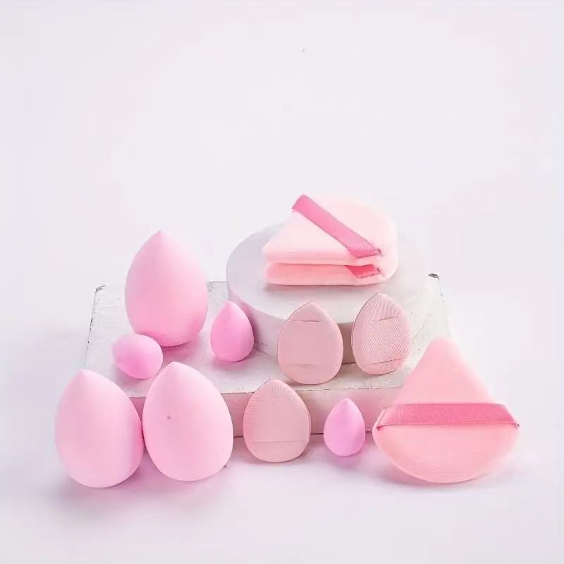 12pcs Makeup Sponge Blender Beauty Egg Soft Cosmetic Puff Foundation Sponges Powder Puff Women Make Up Accessories Beauty Tools
