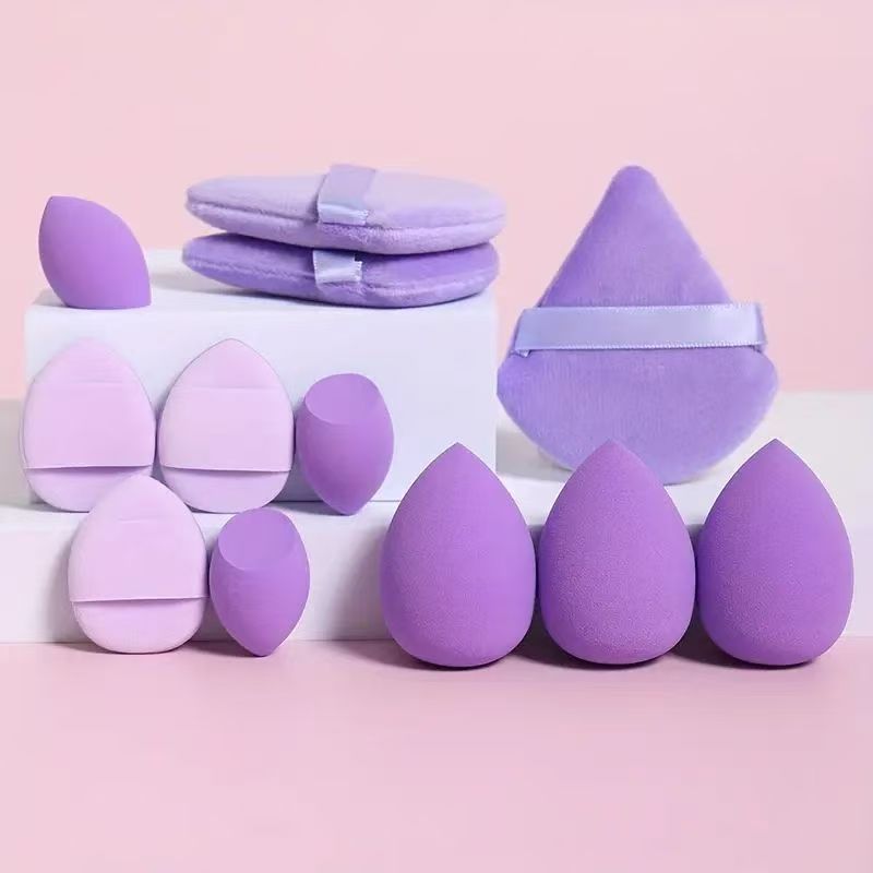 12pcs Makeup Sponge Blender Beauty Egg Soft Cosmetic Puff Foundation Sponges Powder Puff Women Make Up Accessories Beauty Tools