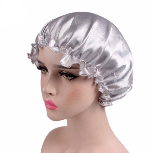 Women Comfortable Luxury Satin Hair Bonnet, brazilian hair cap,Hair Bonnet Night Sleep Hat Head Cover Satin Wide Band Elastic