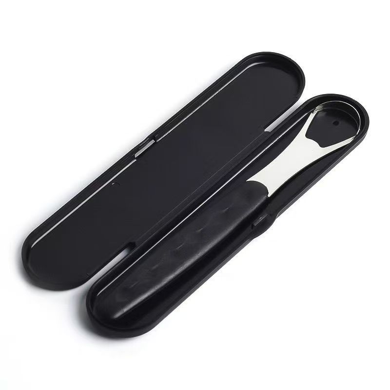 1pc Stainless Steel Tongue Scraper Cleaner for Oral Hygiene Tounge Scrapper Brush Remove Halitosis Tongue Coating Oral Care