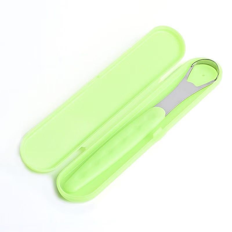 1pc Stainless Steel Tongue Scraper Cleaner for Oral Hygiene Tounge Scrapper Brush Remove Halitosis Tongue Coating Oral Care