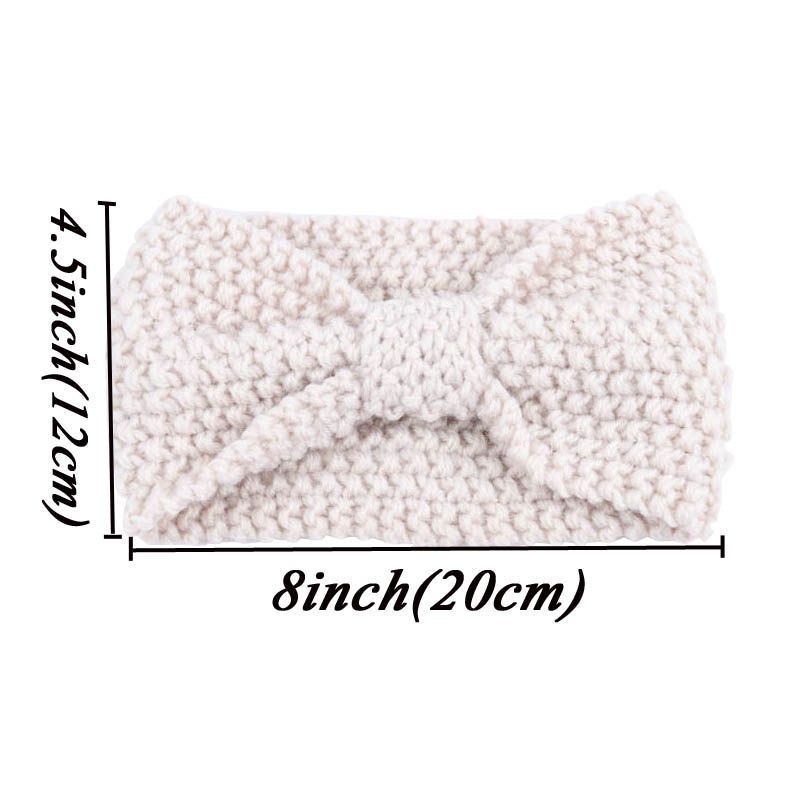 Women Warmer Ear Knitted Bow Headbands Hair Bands Wide Stretch Hairbands Turban Headwear Headwraps Lady Fashin Hair Accessories